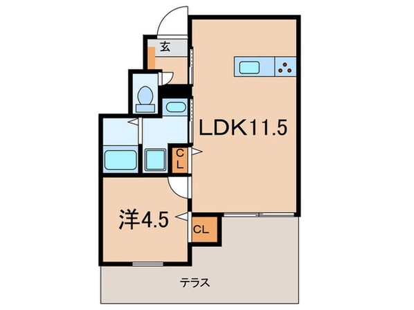 Kパラッツォパールブリッジの物件間取画像